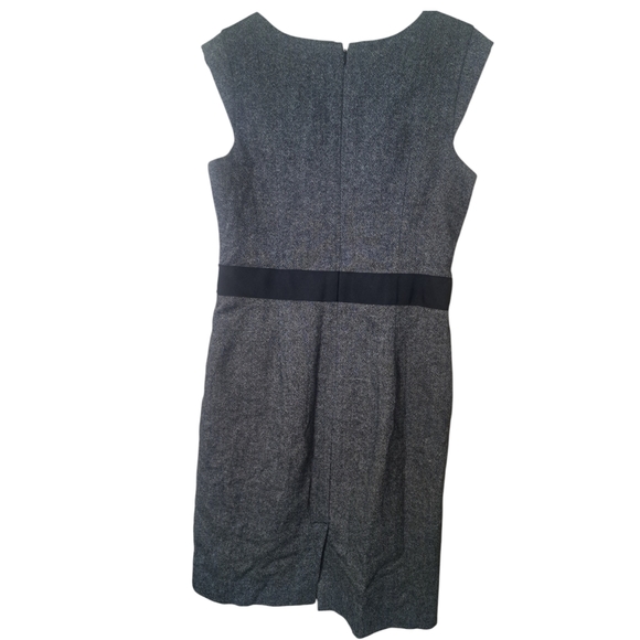 Banana Republic Wool Gray Tweed Sheath Dress - Picture 3 of 11